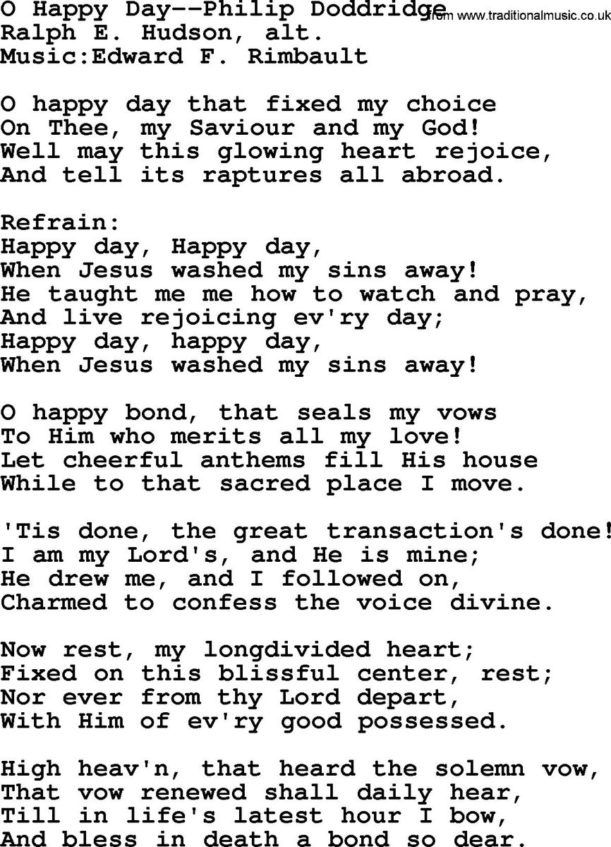 OditaIsrael's tweet photo. 🎼O happy day that fixed my choice...🎼
Philip Doddridge(1702-1751)
#HymnFriday #TrinityV #JoyOfSalvation #Prayer https://t.co/WGjJ7p1ti2
