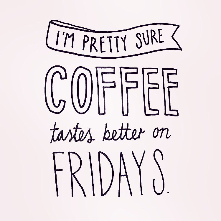 PRNews's tweet photo. Everything is a little better on a Friday! #TGIF ☕️ 🎊 https://t.co/4pQursMCUL