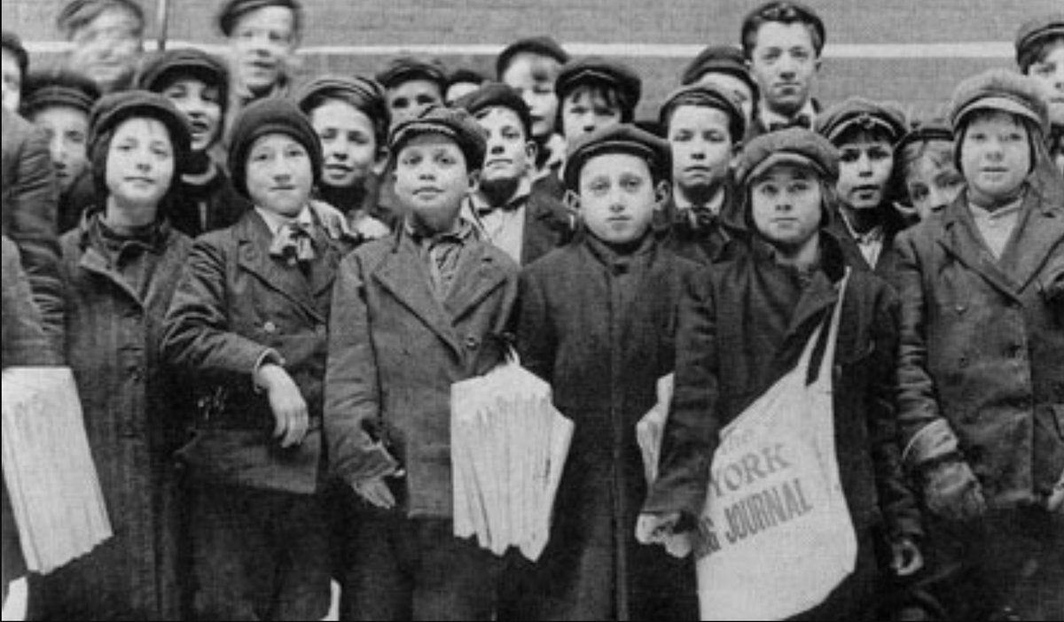Newsboy Strike starts OTD 1899. Destitute youth selling papers to live battle heartless newspaper magnates #newsies ...