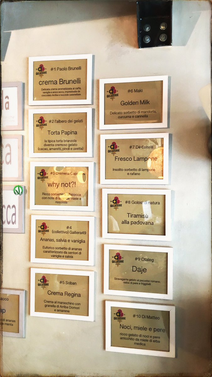 CapCremeria's tweet photo. @dissapore la #top10 delle migliori #gelaterieartigianali è al #capolinea! https://t.co/OzrdUJkxch