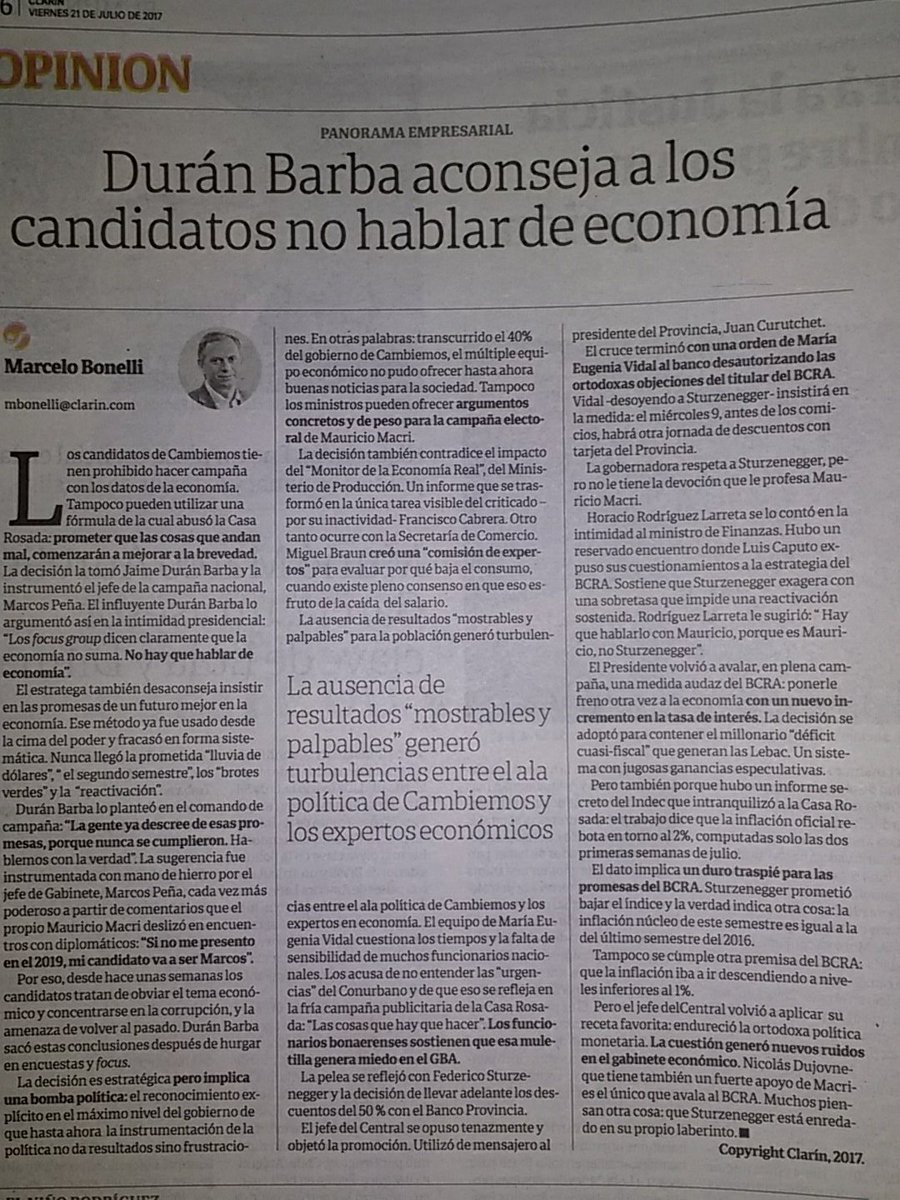 psirven's tweet photo. Los K machacan con el blindaje mediático a Macri
Decime vos cuándo leíste algo crítico como esto en los medios K durante el gobierno de CFK https://t.co/yZypSkMuWP