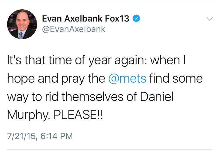 OldTakesExposed's tweet image. Happy 2 year anniversary @EvanAxelbank! #Mets