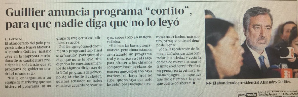 cbrautigaml's tweet photo. Había escuchado que Guillier era flojo....pero con esto se pasó!!!! #MasFlojoQue ... https://t.co/SNfdrQZDah