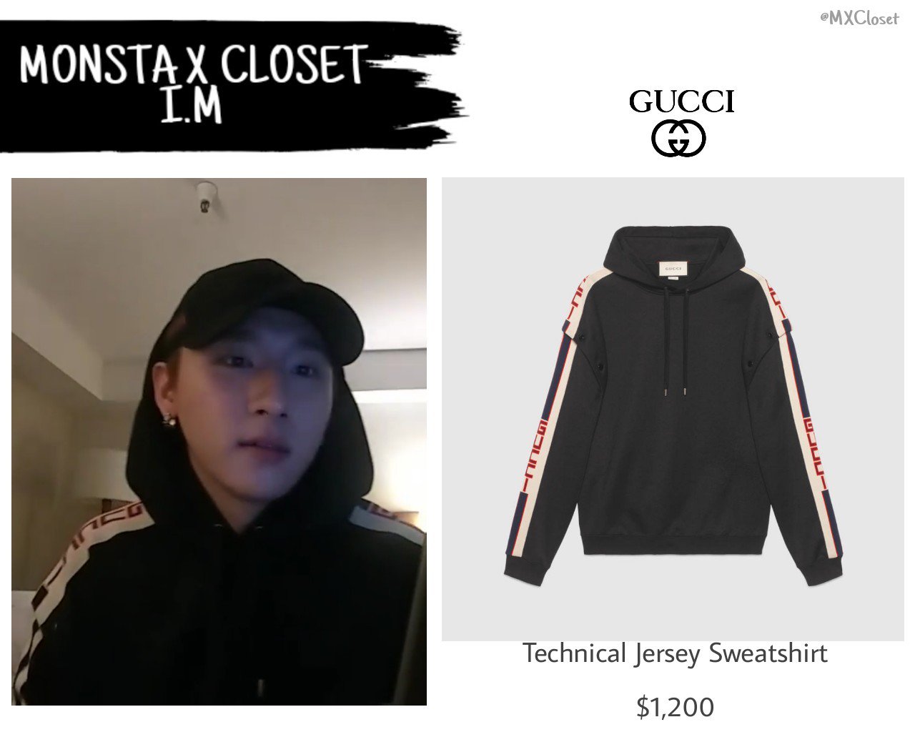 gucci technical jersey hoodie