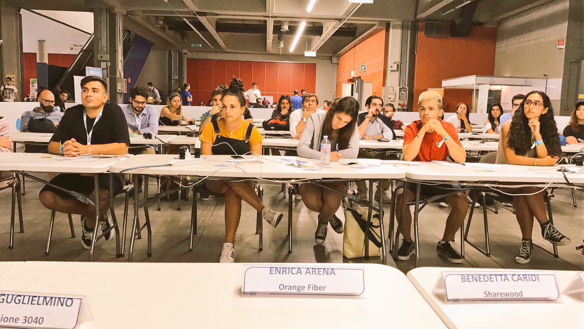 OrangeFiber's tweet photo. #Innovazione e #sostenibilità nella #moda con la nostra @enriarena a REGENERATION ITALIA, il workshop di @3040regen a @campuspartyIT #cpit1 https://t.co/qBWXe0NGht