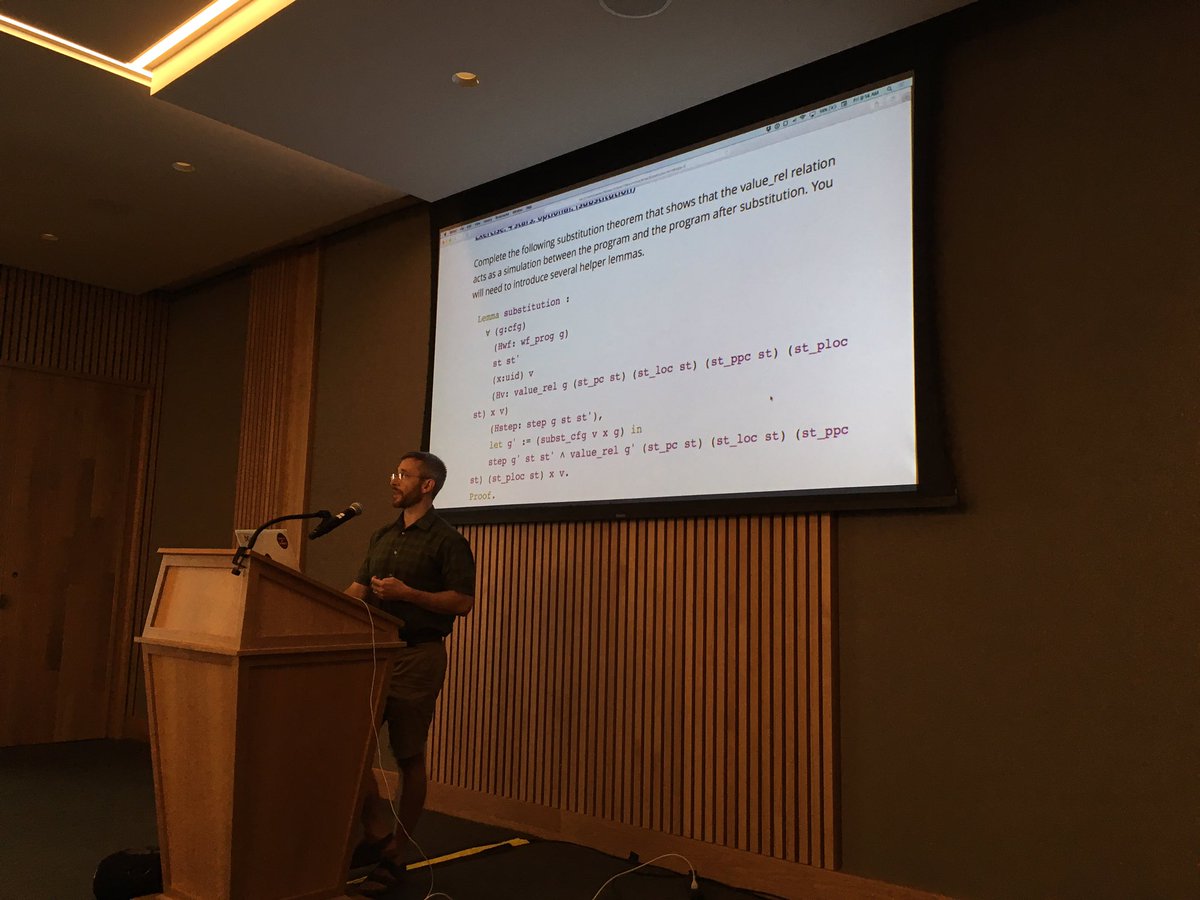 codeofchange's tweet photo. Steve Zdancewic shows how vellvm is implemented and formalized. https://t.co/PzOEB6uPdN