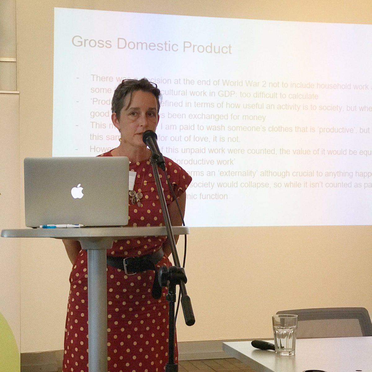basicincomeEU's tweet photo. Barb Jacobson from @basicincome_uk redefining the words we use in economy. #ELFevent #usefulwork #Empowerment #productivity https://t.co/9emSI3S9ku