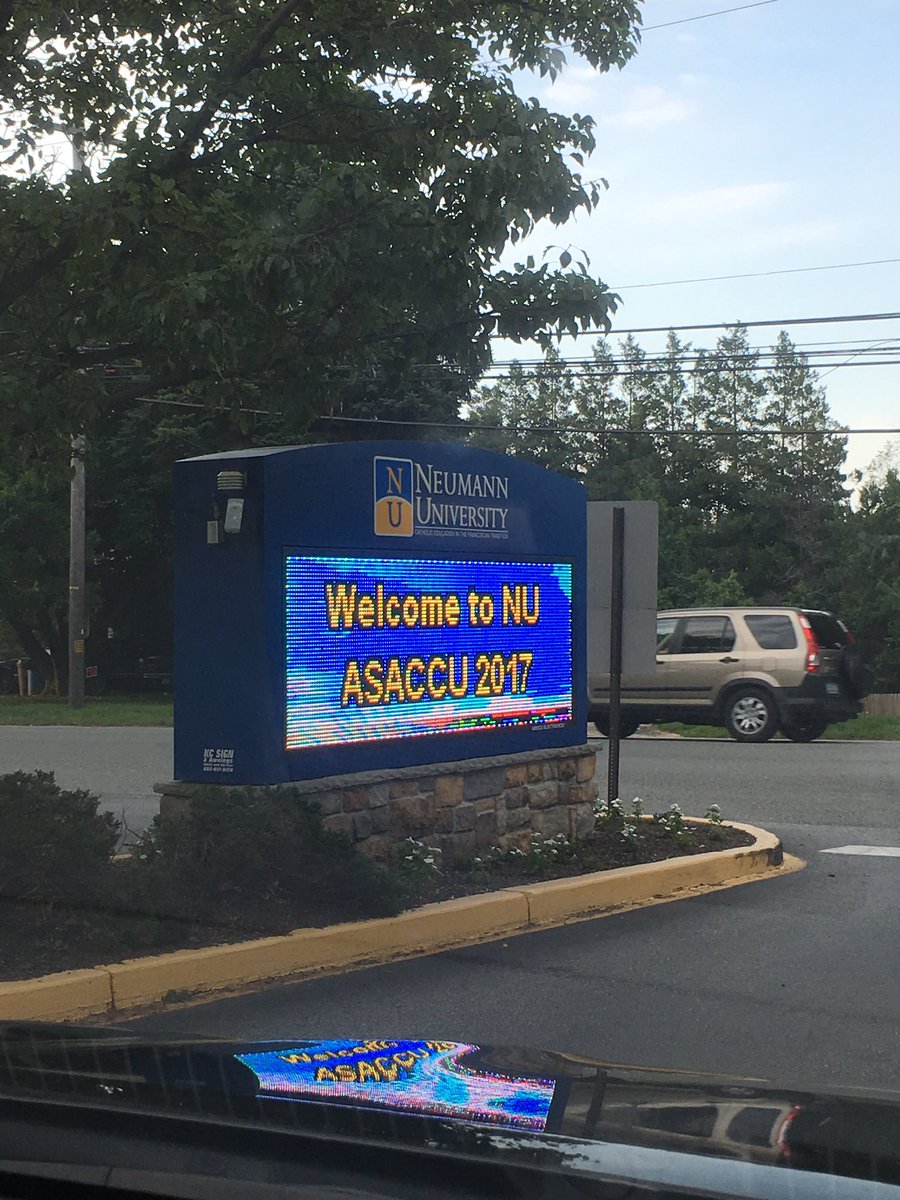 kelt303's tweet photo. Thank you @NeumannUniv @NU_CampusLife for hosting us for #ASACCU2017! Looking forward to #SanDiego #ASACCU2018 #feelingenriched @bbuoniconti https://t.co/LFSQnTIGeD