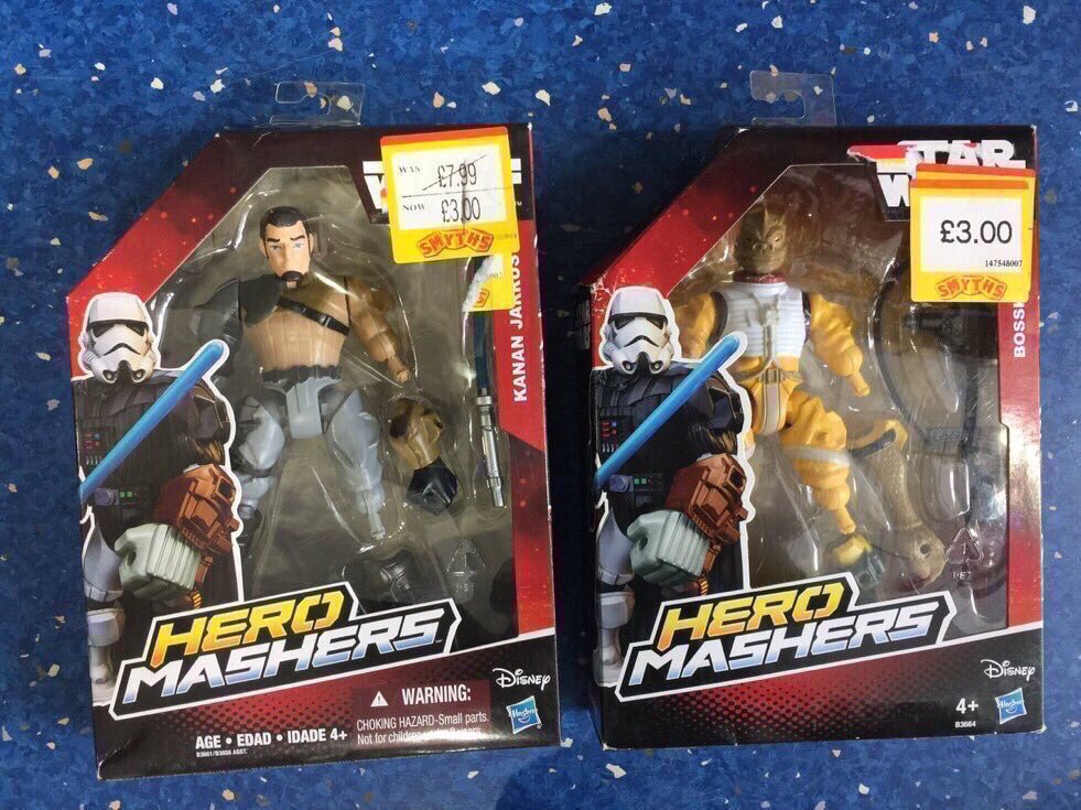 StarWarsBargain's tweet photo. #StarWarsBargains 💥ALERT💥
#StarWars #HeroMashers figures only £3 @SmythsToysUK
Found by @UKToyCollector
#SWCO #SWCE #RogueOne #HanSolo https://t.co/s2XWuC2s6L
