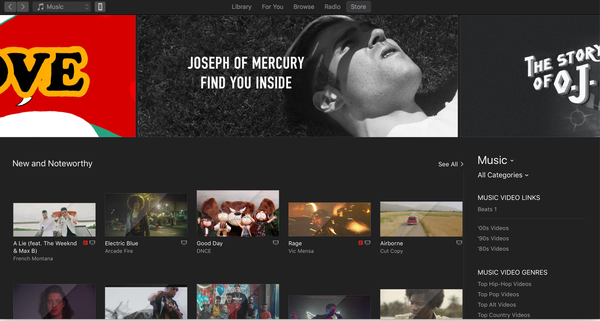 Thank you <a href="/AppleMusic/">Apple Music</a> for putting 'Find You Inside' on the front page of their videos - appreciate it! 💫🌊