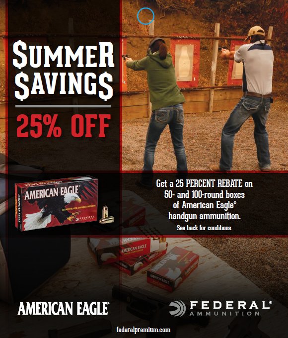 shootingrangenc's tweet photo. Check out these amazing Summer Offers from Federal Ammunition! See us in store for more details! #guns #shooting #summer #sale https://t.co/sNyy0ZGvgH