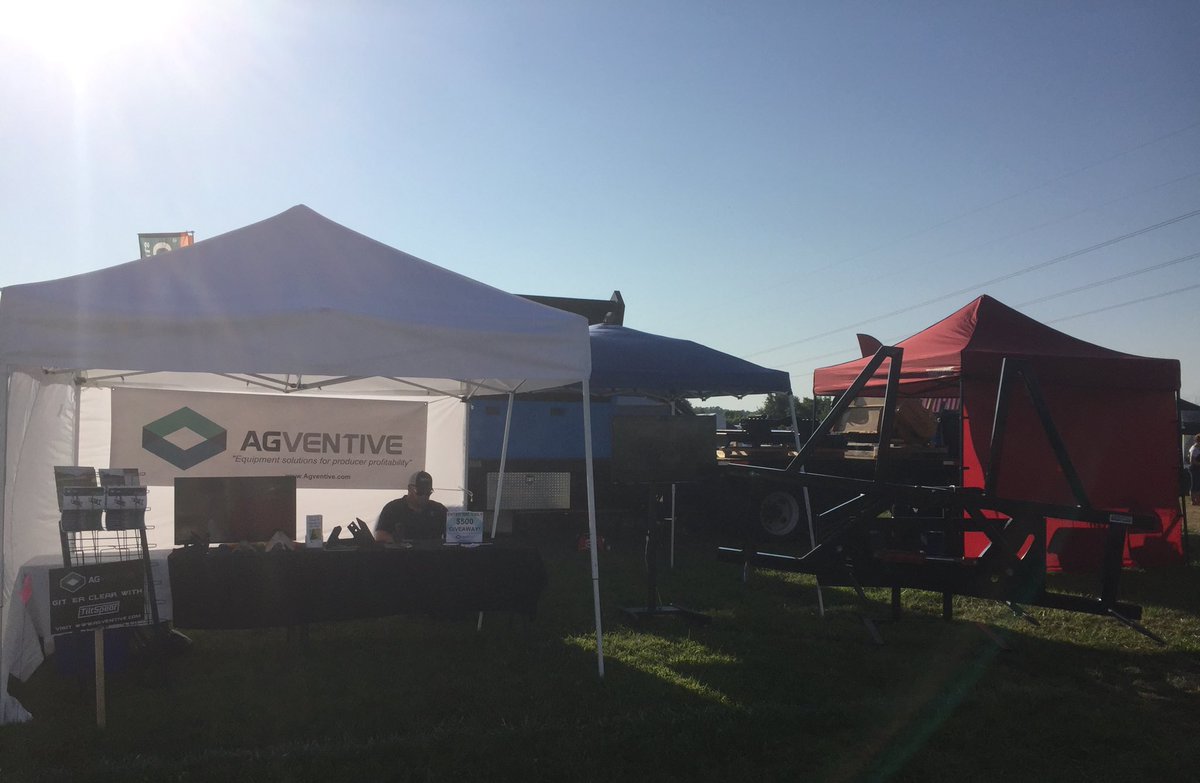 AgVentive's tweet photo. Day 1 of the Four State Farm Show! Our booth is set up, ready for a hot and exciting day. https://t.co/qQSJZUyv5z