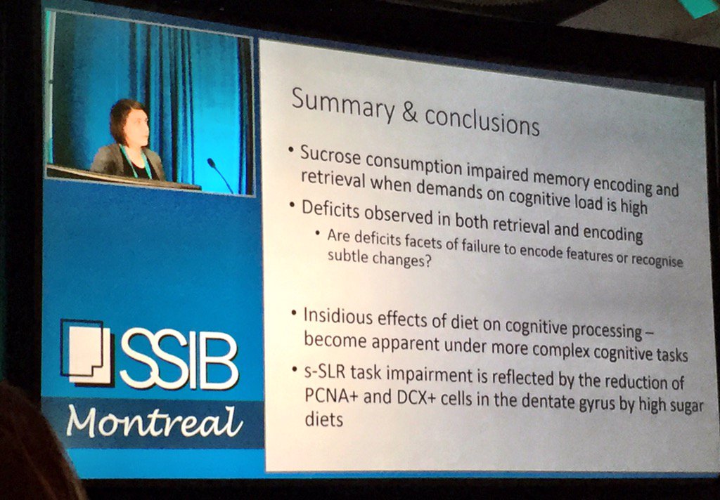 SableSys's tweet photo. Gr8 talk by @TheAmyR on subtle cognitive deficits caused by high sugar diet #ssib2017 https://t.co/ZCbYY7uAvy