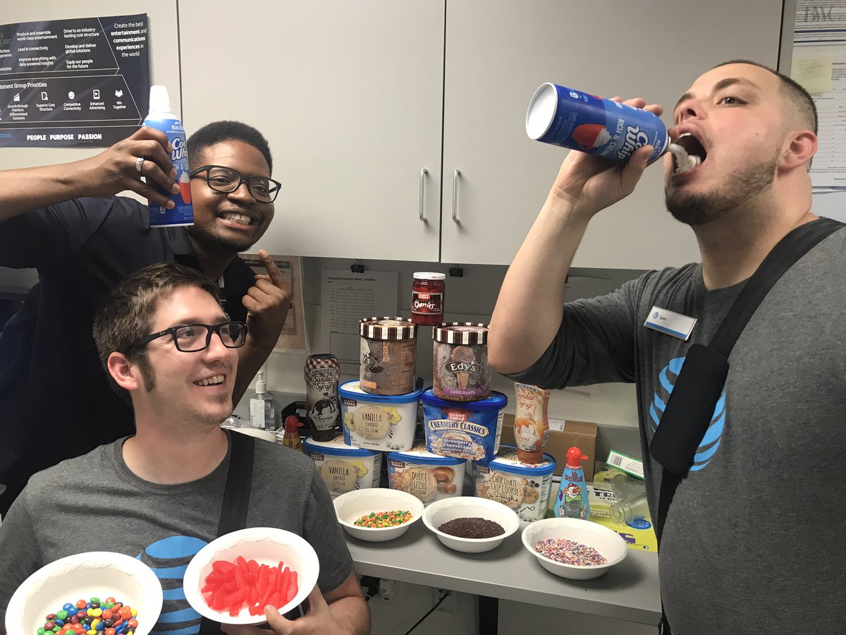 GWC2's tweet photo. Icecream AND Popeyes Chicken at WestGREAT! THATS HOW WE DO!!  #ILOVEMYTEAM 
@judy_cavalieri @alysonwoodard @juswen06 @BIGBizDecker https://t.co/7i1nO2HDV2
