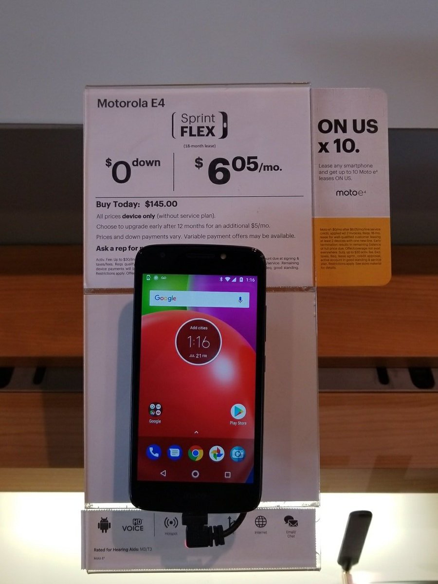 New Moto in and on display. Awesome low monthly cost!! Come check it out!!!