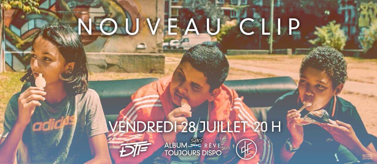 DTFtweet's tweet photo. Wsh la miff,
Notre nouveau clip sortira le vendredi 28 juillet soyez à l'heure ⏰⏰⏰💣🌍🔥#AccrocheToiHasa #DTF #SansRêve https://t.co/k94sJgC4a3