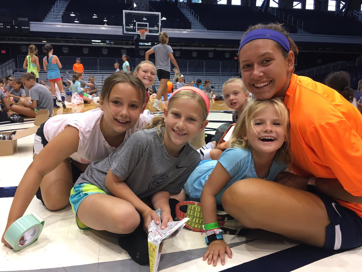 BUSoccerCamp's tweet photo. We had a great morning doing a @makeyourownball event! Our campers learned about thankfulness, perspective and giving back! https://t.co/5FdKc6aGYn