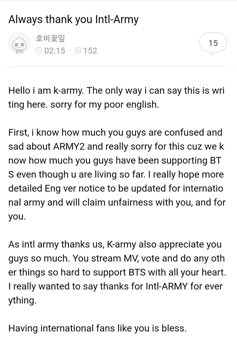 flskskcndhk's tweet photo. "THATS WHY WE CALL U INTERNATIONAL LOVELIES"
"WE WILL ALWAYS EMAIL BIGHIT ABOUT THIS ISSUE" "SORRY FOR BAD ENGLISH"

K-ARMYs ARE SO KIND ㅠ.ㅠ https://t.co/hSxOFjS8Hq