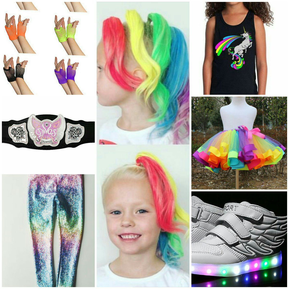 TeenMomFix's tweet photo. Planning out my 5 year old's Halloween costume. Little bit of @AlexaBliss_WWE, @NaomiWWE, @BaiIeyWWE, and @TheNewDayWoods https://t.co/wgMpYgqSi7