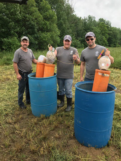 2017Clifford's tweet photo. Fireworks preparations have started!  4, 5, 6 inch mortars &amp; barrels used for 8 &amp; 12 inch shells - two more truck loads to arrive! https://t.co/4ZygoUhNer