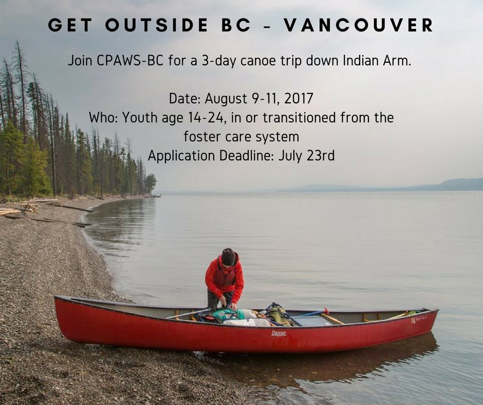 Living in Metro Van? Between 14 &amp; 24 yrs old and have experience in the foster care system. Apply for GOBC today!  getoutsidebc.ca