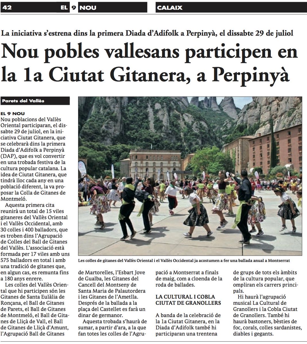 gitanesmontmelo's tweet photo. .@Adifolk_oficial a una setmaneta de la gran ballada! #catalunya #cultura #catalana #tradicions #DAP2017 #ganesdegitanes😀🤩👍👍 https://t.co/rMsPo728fc