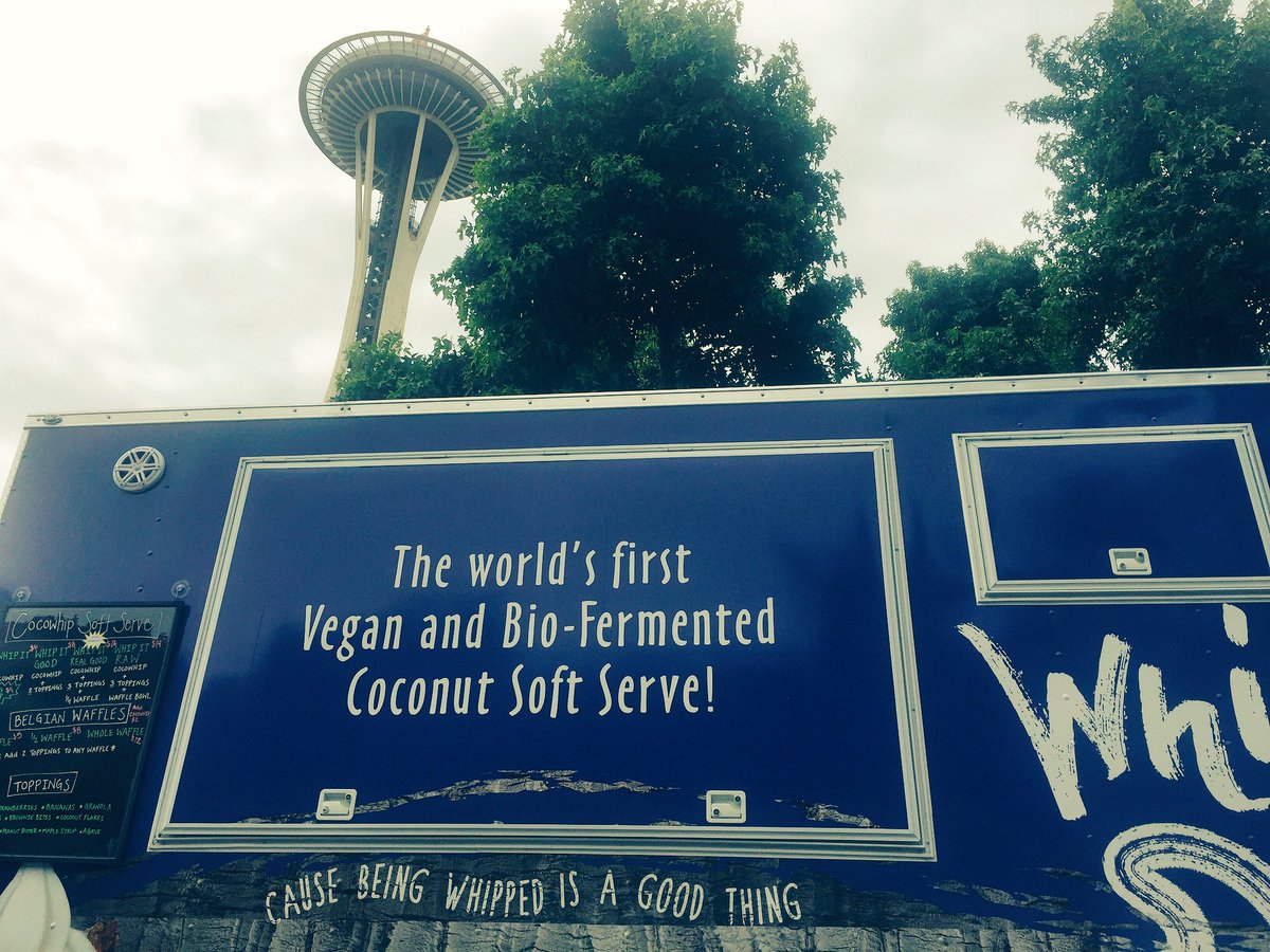 Hey every1, come see us <a href="/Biteofseattle/">Bite of Seattle</a> next to the EMP building. Beautiful day for a #refreshing #hydrating #Cocowhip and #Belgian #waffles