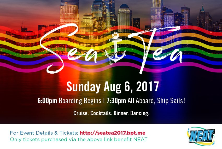 menyNYC's tweet photo. Join #theNEAT Sun 8/6 &amp; cruise NY Harbor for their Sea Tea to support their work for Justice. Tickets at https://t.co/hrms0q0Pwt. https://t.co/gWTb6ieuvm