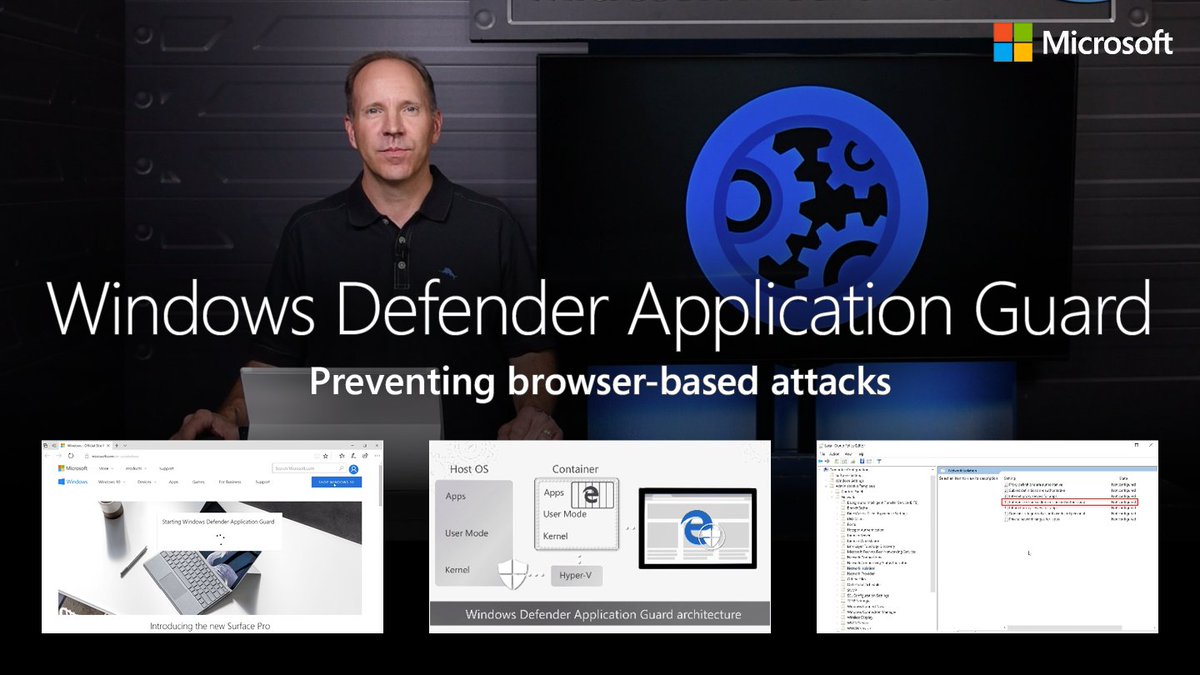 Preventing browser-based attacks with Windows Defender Application Guard | 5-minute demo: youtu.be/J7fSeYEftRE