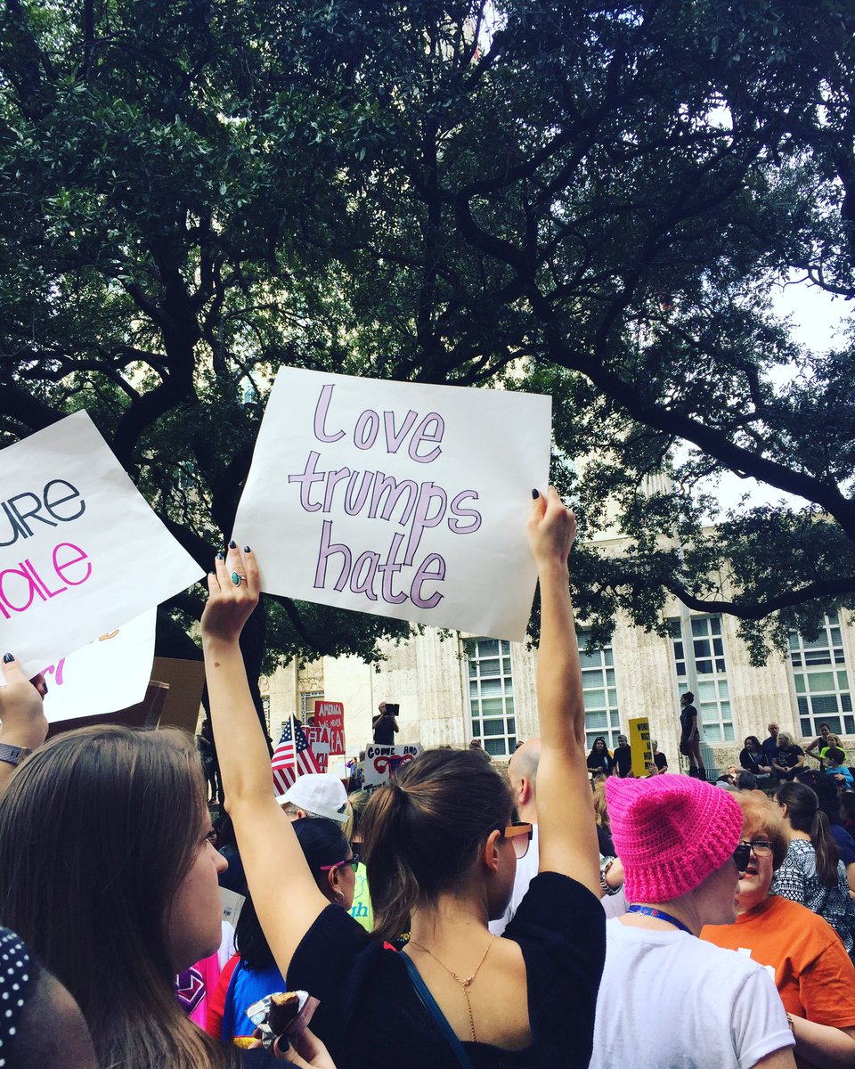 ccnash's tweet photo. Women's March in Houston...such an incredible and powerful day (and an awesome way to spend my birthday) #6MonthsSinceWomensMarch https://t.co/1yZ9k8PTTD