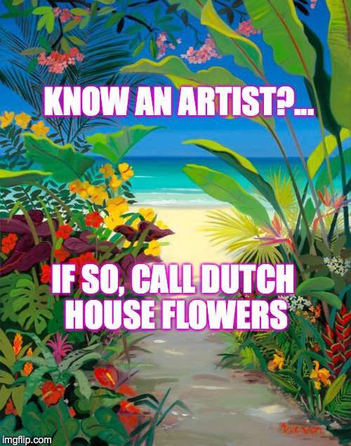 DHFlowersLtd's tweet photo. #dutchhouseflowers followers... We need a talented artist to paint our tropical room in an exotic, colourful style #flowers #art #orchid https://t.co/KMy0s2j3HL