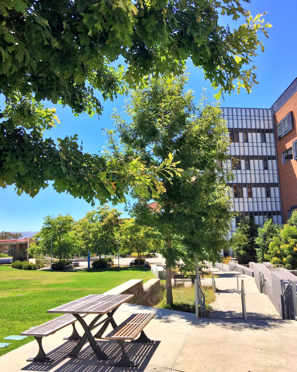 CalPoly's tweet photo. All is quiet by the Baker building #CalPolySummer https://t.co/HfJUOUiDdu