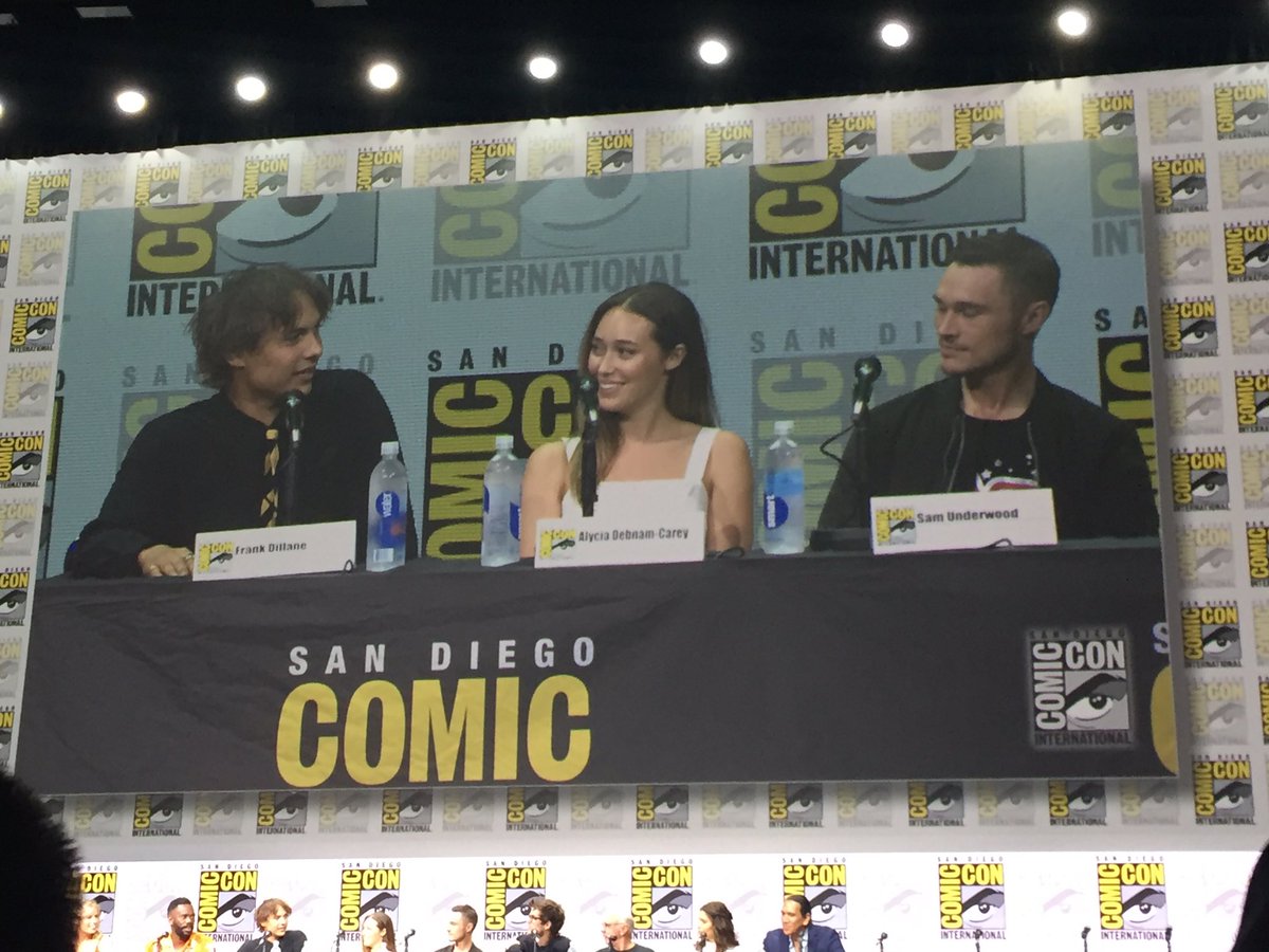 "These Englishmen in the back of the Ford truck going: what we doin' here then?" - <a href="/daniel_sharman/">Daniel Sharman</a> #SDCC #FearTWD