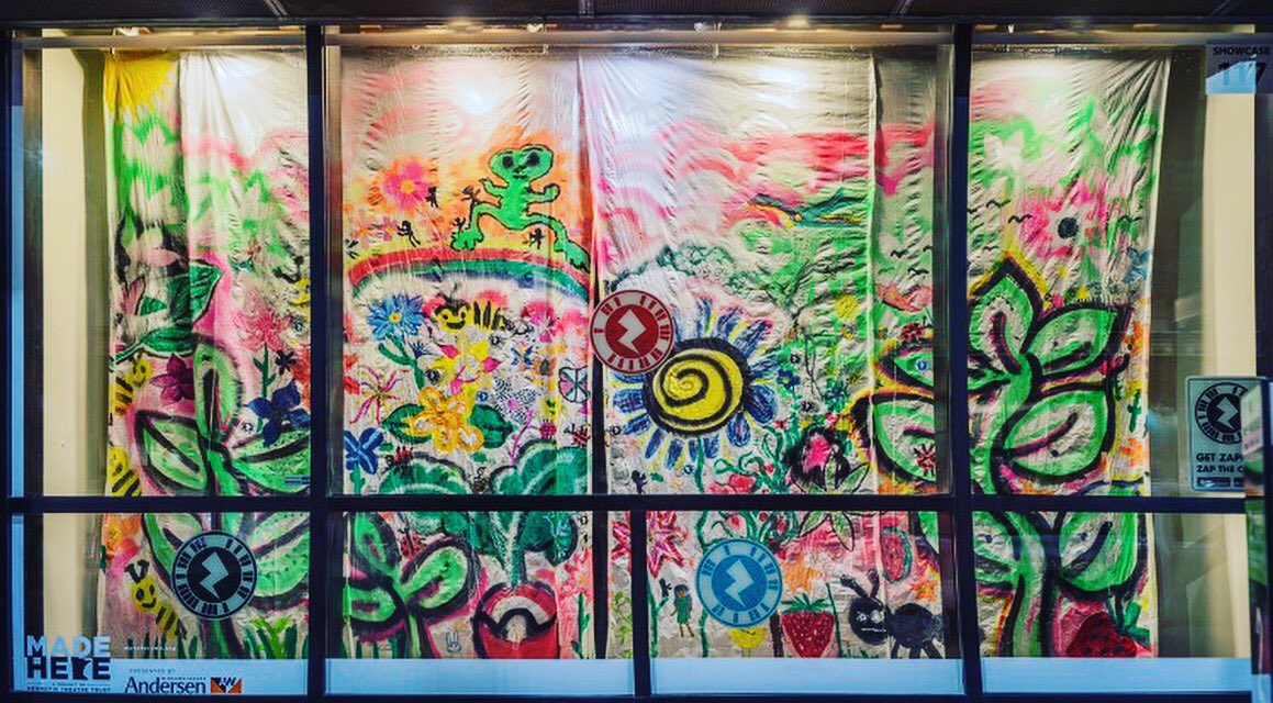 GardenOne_'s tweet photo. One way to include the public NOW has been a series of Community Garden Murals for @MadeHereMN &amp; upcoming @TEDxMinneapolis (📸Steven Lang) https://t.co/XJd3H5KCFE