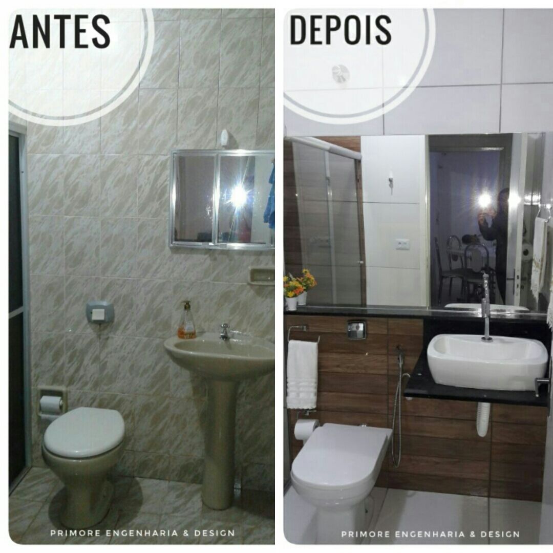 primore_eng's tweet photo. Porque toda boa reforma merece um antes e depois!
#banheiromadeirado #brancocommadeira #banheiroreformado #banheiromoderno #reforma https://t.co/hm5v8J8eiD