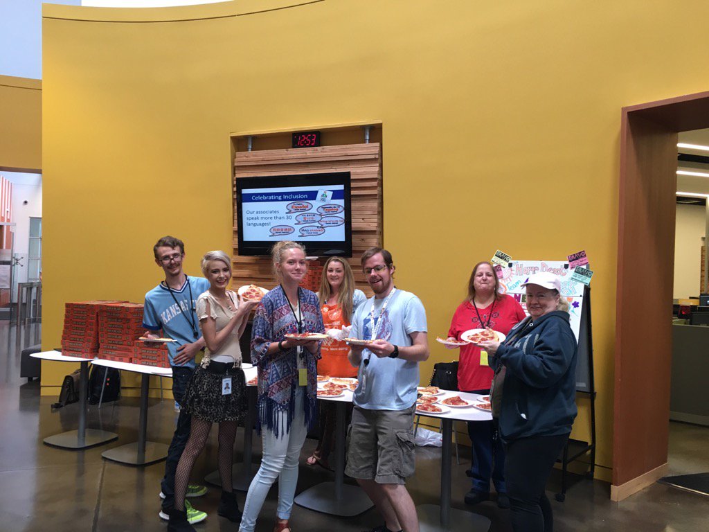 Servant leadership serving pizza at the OCC