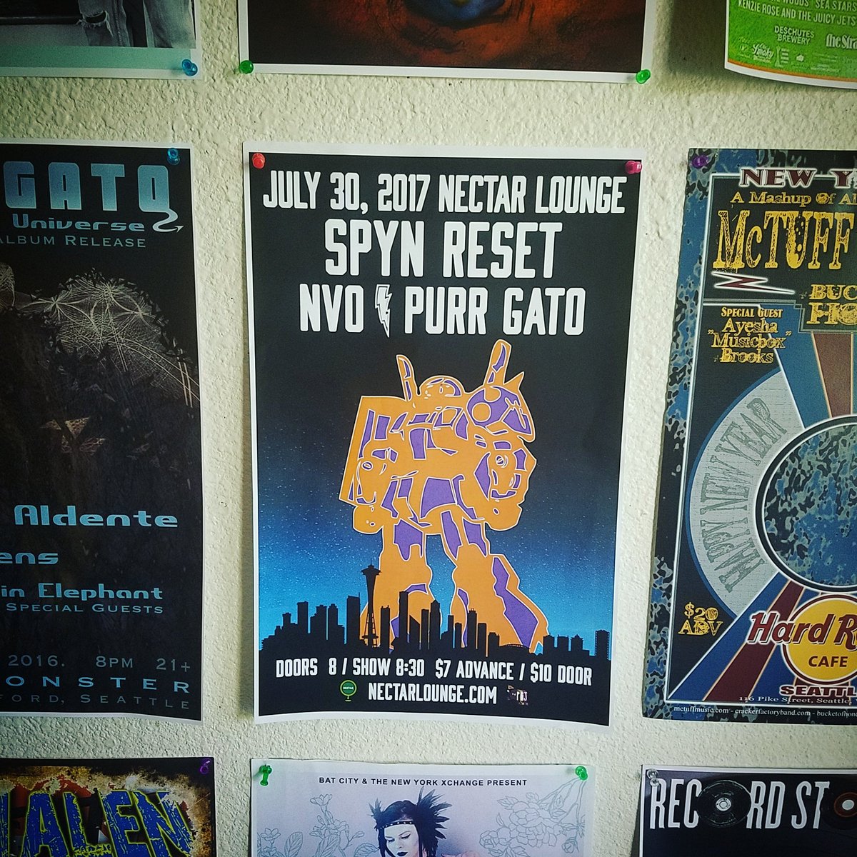 Save the date: July 30th <a href="/NectarLounge/">Nectar | Seattle</a> w/ #spinreset and #NVO , #purrgato opens the show! #livetronica #seattlemusicscene