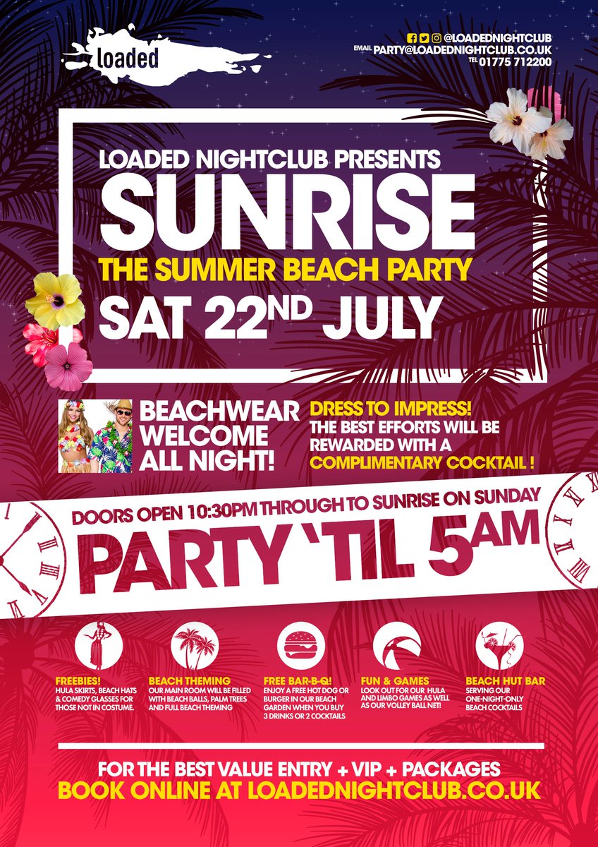 LoadedNightclub's tweet photo. Don't forget about our SUNRISE BEACH PARTY tomorrow! 
https://t.co/fRxwkCrlDM https://t.co/tRNGRZBSJS