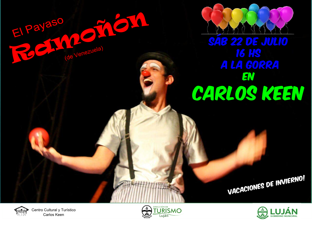 turismo_lujan's tweet photo. #BuenViernes seguimos disfrutando las #VacacionesDeInvierno en #CarlosKeen #lujan Hoy y mañana Show de Clown a la gorra. Los esperamos! 🤡🤹🎪🤣 https://t.co/1i3dEsT0VH