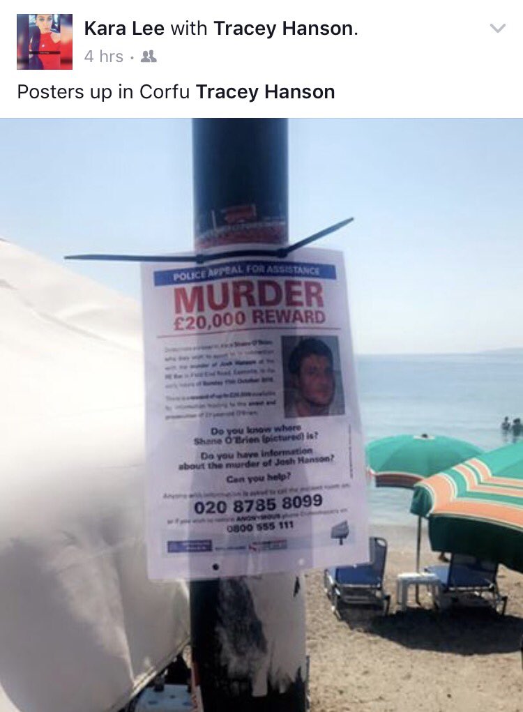JoshHansonTrust's tweet image. Thank you for raising awareness in Corfu, your support means so much  ❤️🙏🏻 #justiceforjoshhanson #whereisshaneobrien #reward #20k #Corfu