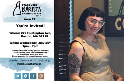 "What Starbucks is all about: supporting one another, the community and coffee" 5 days to cheer on Alyssa, D198 #Starbuckschampion