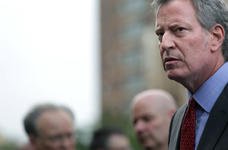 Watch commie Bill de Blasio run away when woman confronts him over Germany trip