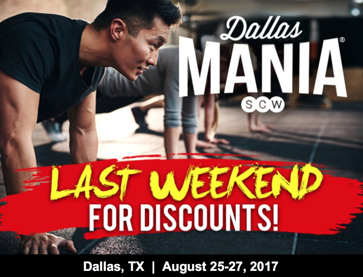 ❗️Last Weekend Before Rates Increase!
Dallas MANIA® Discount Deadline is Monday, July 24 at Midnight.
Register Here: conta.cc/2gQ4hrz
