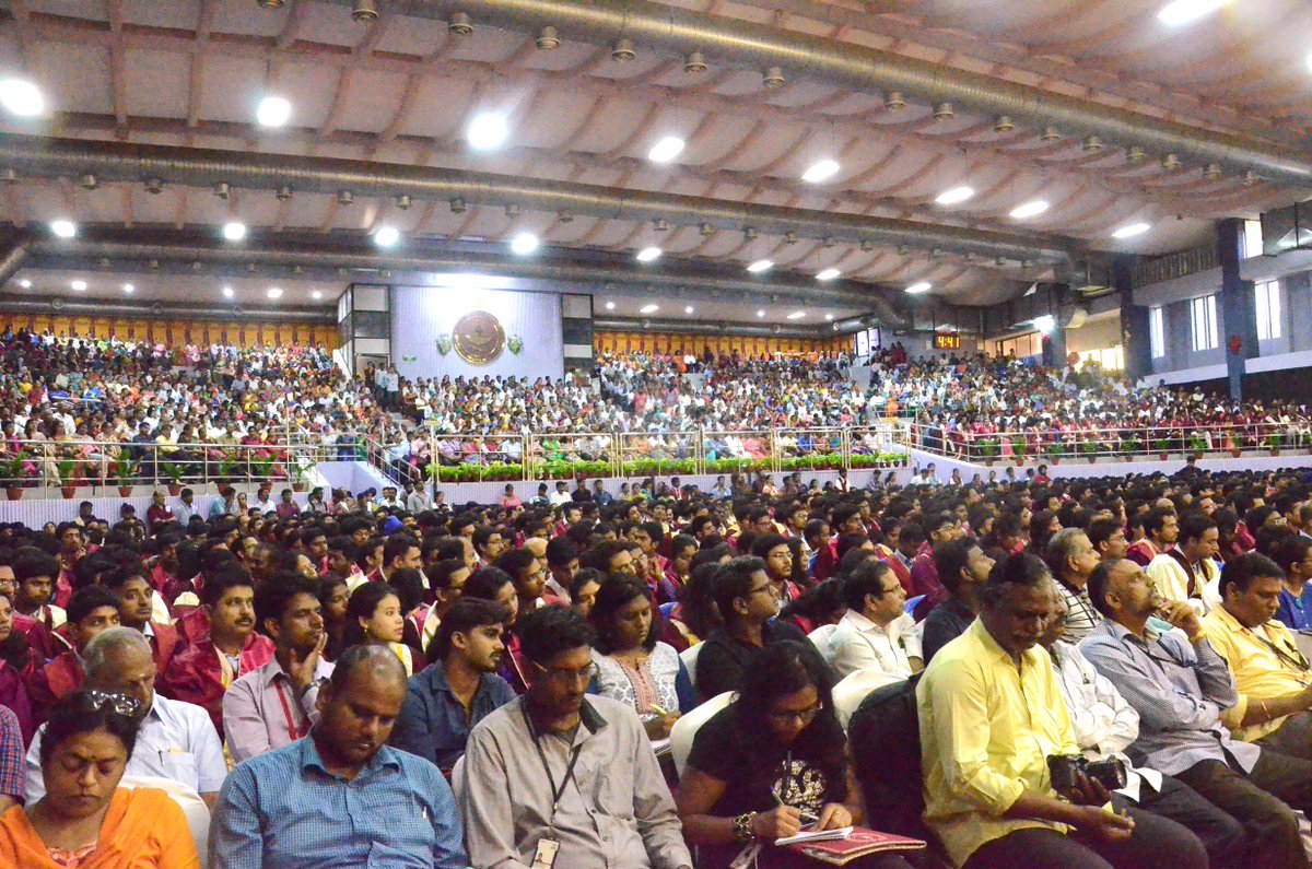 iitmadras's tweet photo. Surrounded by friends, family &amp; faculty; @reachIITM students cross the stage at SAC to receive their degrees. (1/3)#ConvocationAtCampus https://t.co/mYsXn46DLl