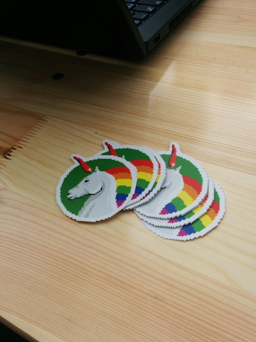 PandaScriptCom's tweet photo. Unicorns ๐ฆ at #jscc17 #chillicorn @chillicorn https://t.co/7Yh0UMQVGx