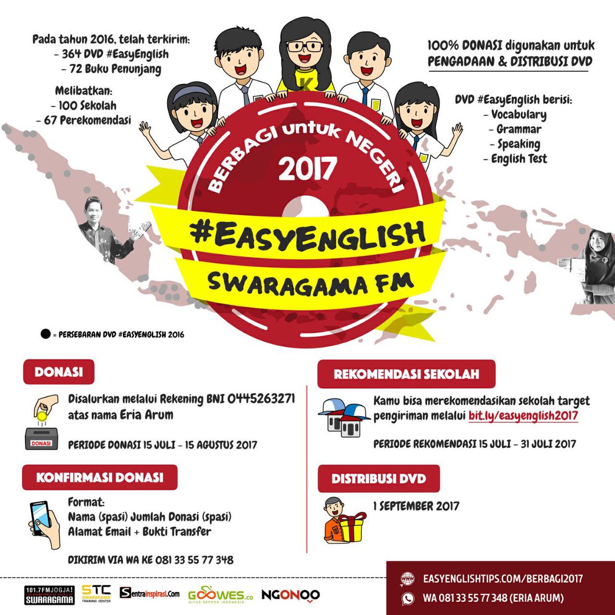 Karena investasi besar dalam hidup adalah berbagi dan ilmu. Kalo berbagi ilmu, wiiiiw besar bingit dund.. #easyenglish