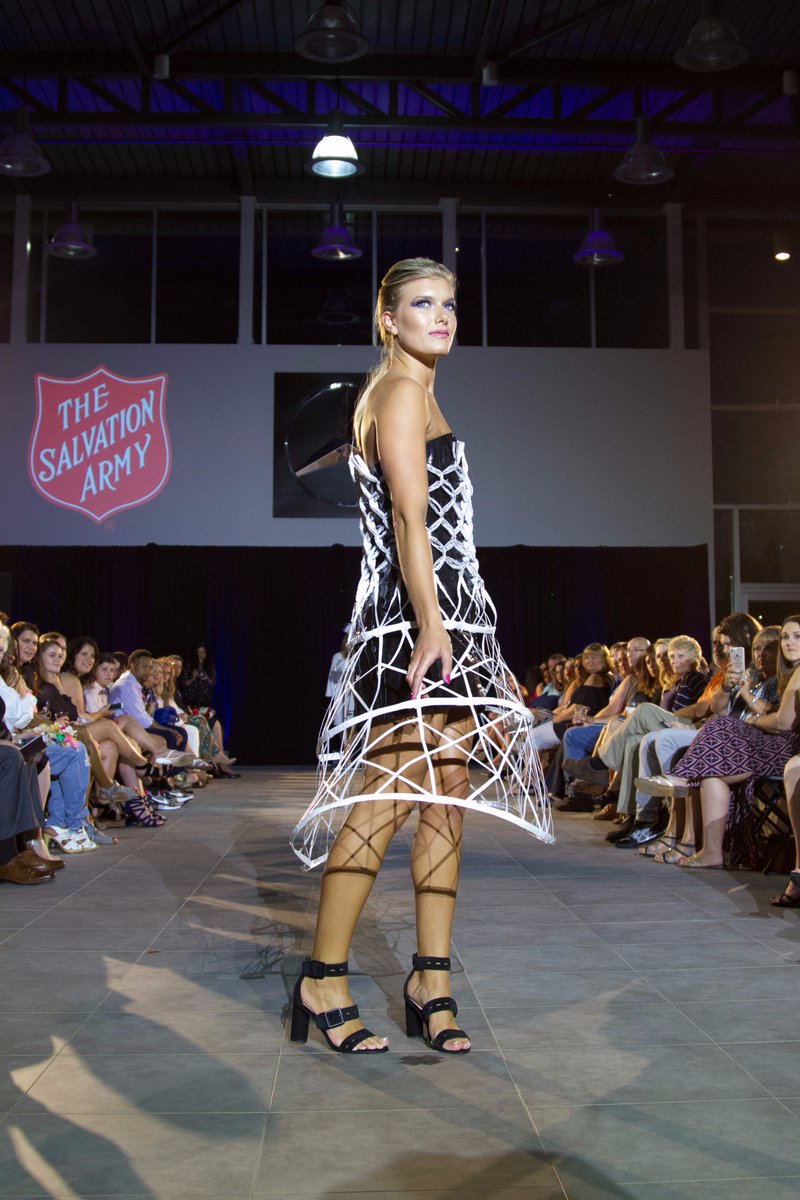 EchelonSTL's tweet photo. Sneak peek from #garbagebaggala 2017!! #stlfashion #SalvationArmy #ducktape @rmcphotographs @SalArmySTL @AllieCoreyKSDK #STL #StLouis https://t.co/3Ch7oDxOiZ