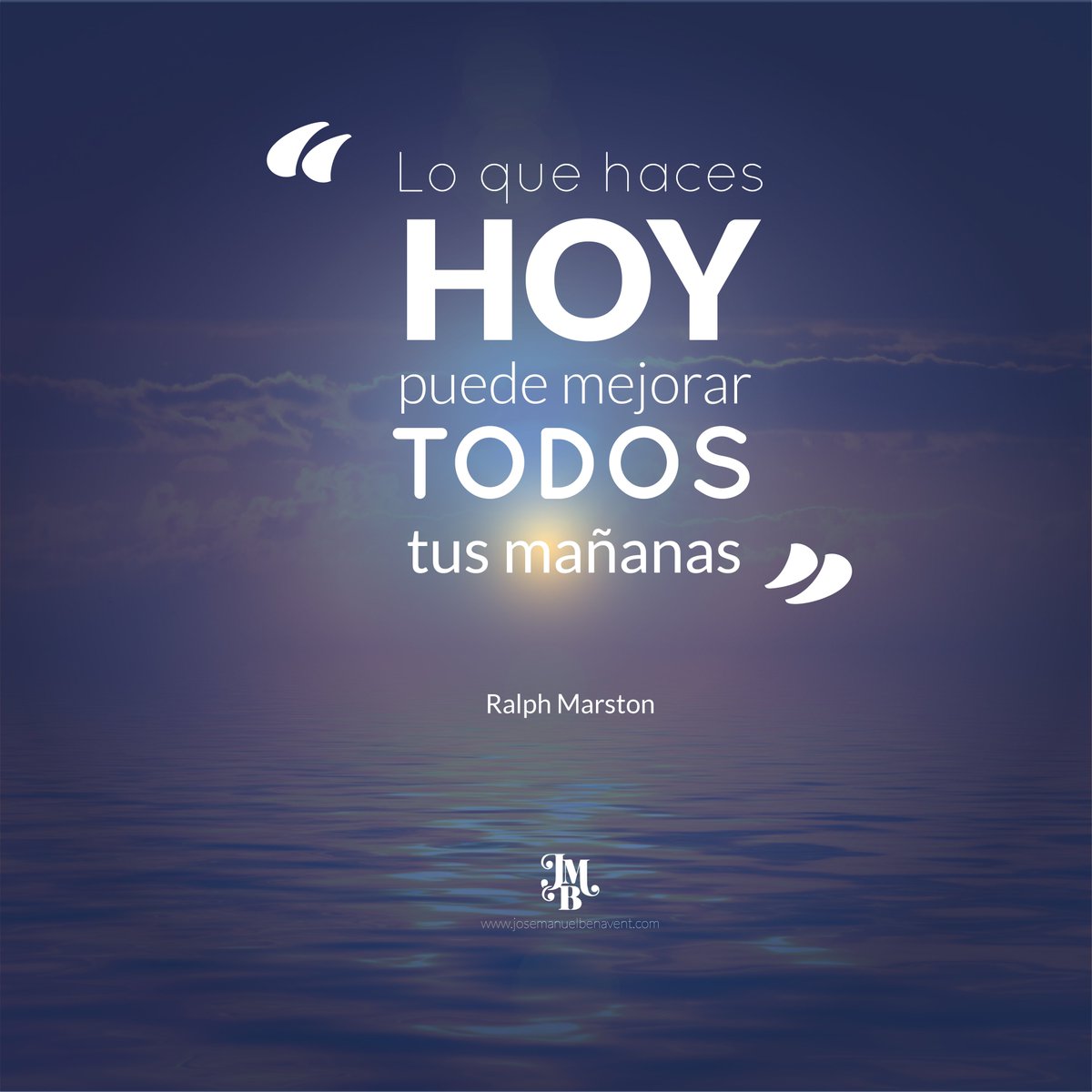 JMBenaventP's tweet photo. Tus acciones del presente afectarán tu mañana.
#JMBP #Coach #FelizViernes #Motivacion https://t.co/SsLgj9gz9i