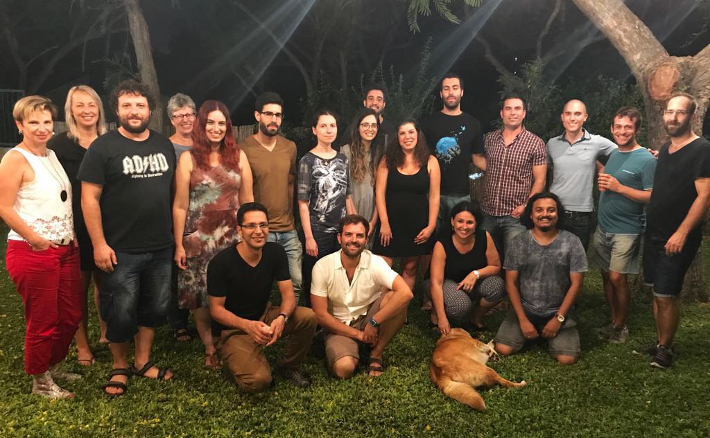 Happy gathering of the present &amp; past students/support staff of our lab and fish facility, celebrating Karina's tenure and Julian's farewell