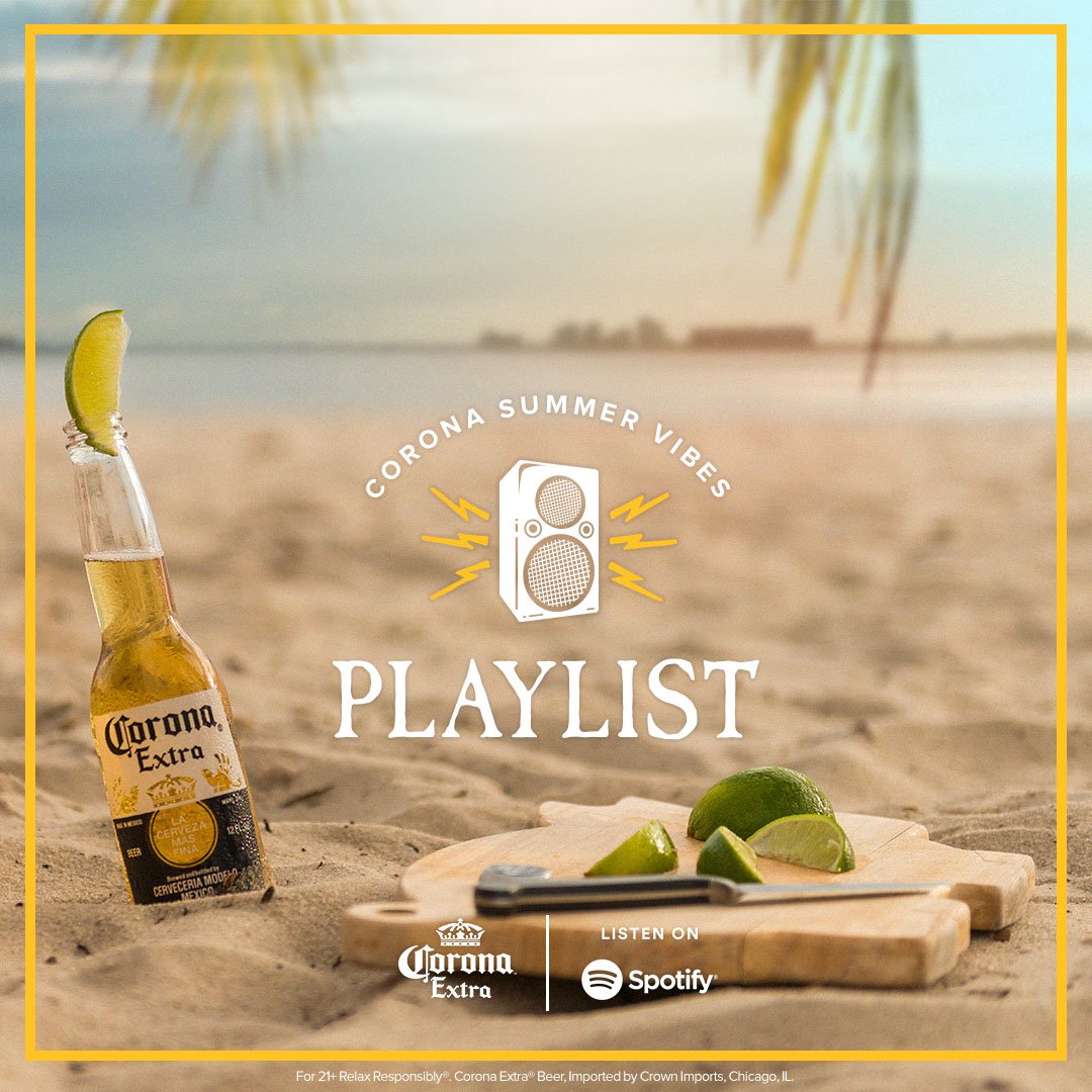 CoronaUSA's tweet photo. Miami’s got the hottest beaches, and the Corona Summer Vibes Playlist has all the music: https://t.co/qMNyvlgIuj https://t.co/us1HTiHkUr